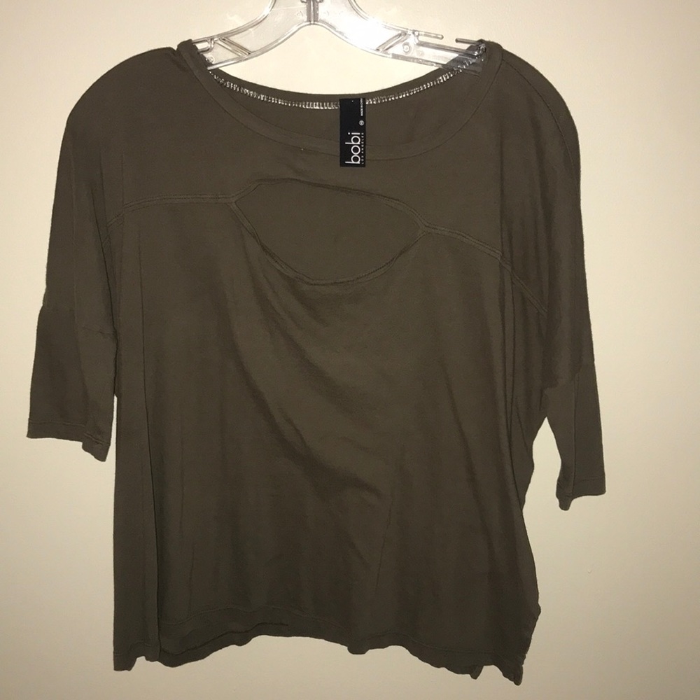 Green cutout top